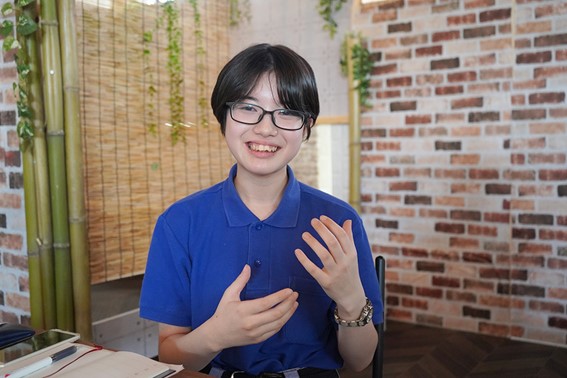 目標を語る五味さん